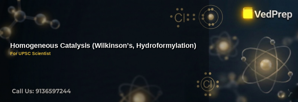 A detailed diagram illustrating homogeneous catalysis mechanisms involving Wilkinson’s catalyst and hydroformylation reactions