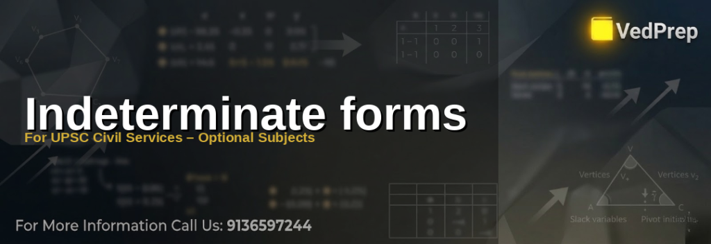 A mathematician solving indeterminate forms problems with calculus equations on a blackboard