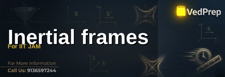 inertial frames for IIT JAM explained – VedPrep exam preparation guide
