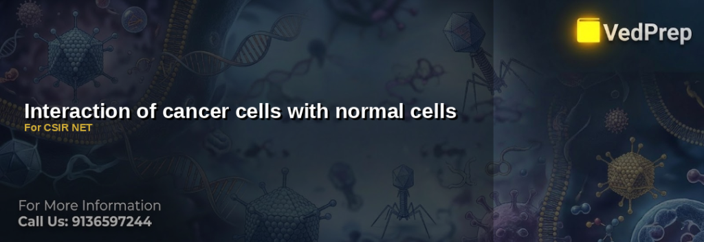 Interaction of cancer cells with normal cells
