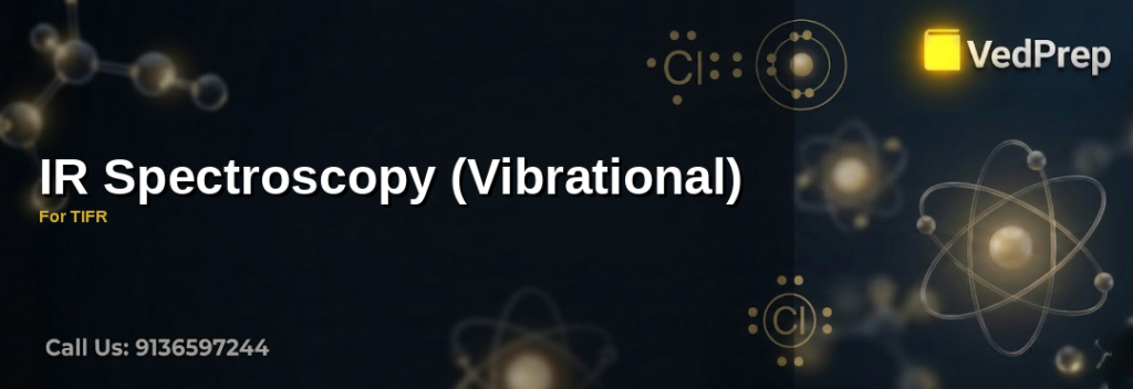A detailed IR spectroscopy vibrational spectrum showing key absorption peaks for functional group identification in organic chemistry