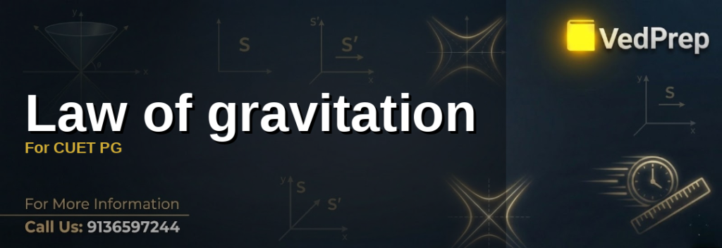 A visual representation of universal gravitation laws demonstrating gravitational force between celestial bodies