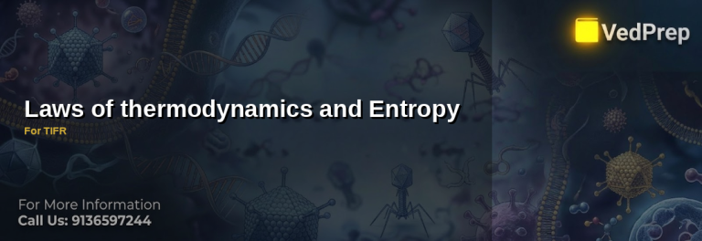 Thermodynamics entropy principles illustrated with molecular disorder patterns for TIFR exam preparation