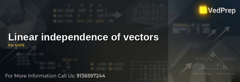 Linear independence of vectors