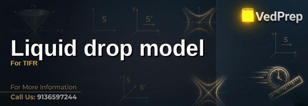 A visual representation of the liquid drop model For TIFR explaining nuclear stability and binding energy