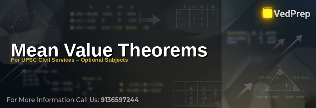 mean value theorem strategies explained – VedPrep exam preparation guide