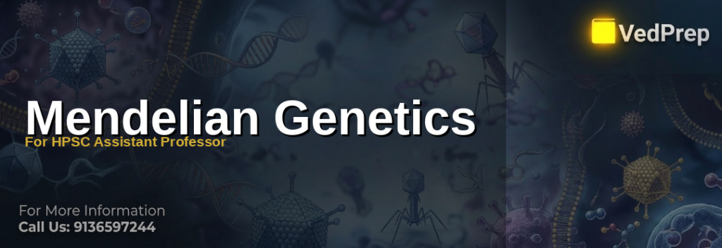 A scientist analyzing Mendelian genetics principles with pea plants demonstrating inheritance patterns