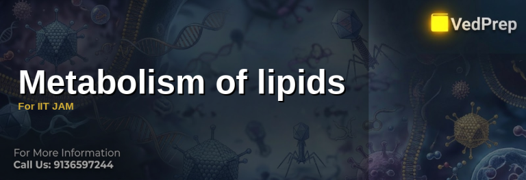 Metabolism of lipids