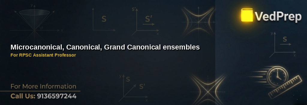 Microcanonical Canonical Ensembles Explained for RPSC Assistant Professor Preparation