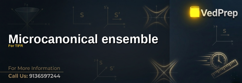 Microcanonical ensemble explained with phase space diagram for TIFR exam preparation