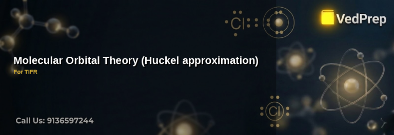 Huckel approximation in molecular orbital theory explained with conjugated benzene molecule diagram
