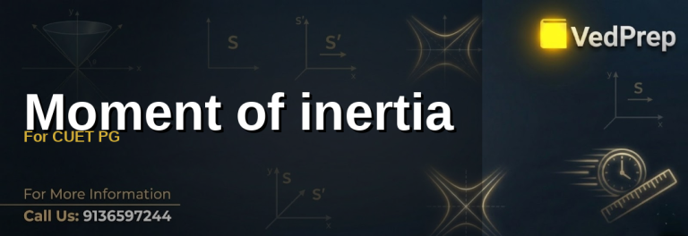 moment of inertia for cuet pg