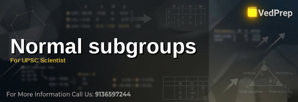 A visual representation of normal subgroups in group theory with mathematical notation and group elements