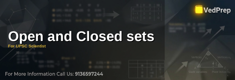 A visual representation of open and closed sets in real analysis for UPSC Scientist preparation