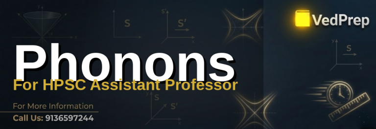A crystal lattice structure illustrating phonon vibrations essential for understanding phonons for HPSC Assistant Professor exams