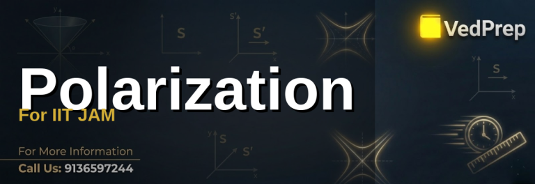 Polarization For IIT JAM explained with light wave diagrams and Brewster's angle illustration