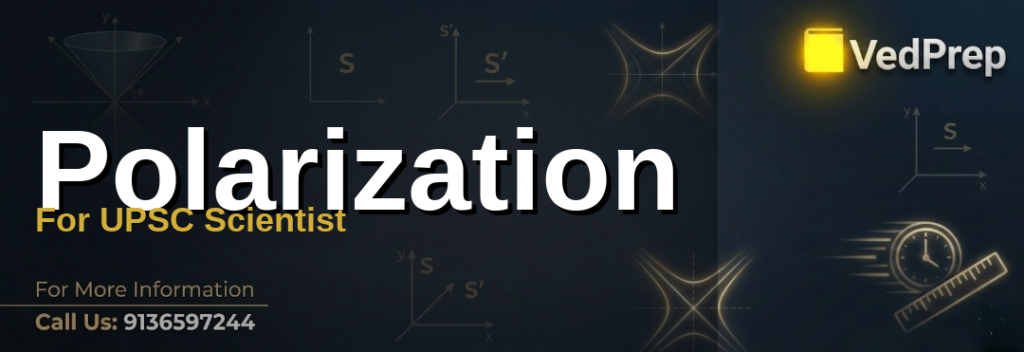 Understanding polarization in electrodynamics for UPSC Scientist preparation with key formulas and applications