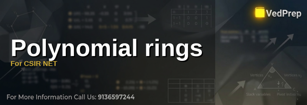 Polynomial Rings
