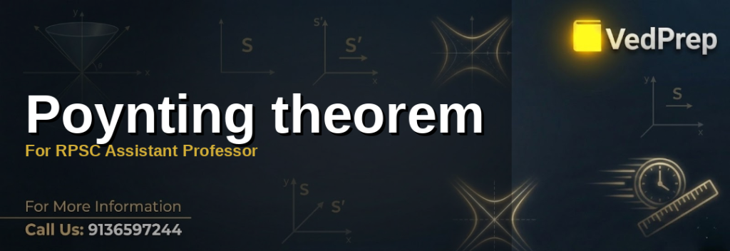Understanding the Poynting theorem: A visual guide to electromagnetic energy flow for RPSC exam preparation
