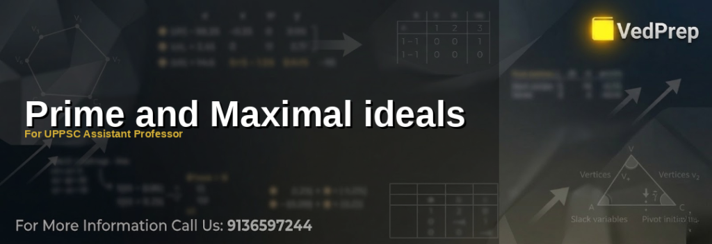 Prime and maximal ideals in ring theory visualized with abstract algebraic structures