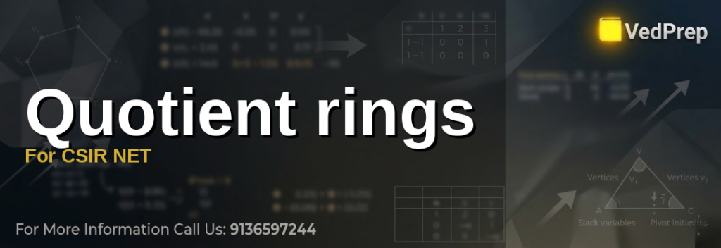 Quotient rings