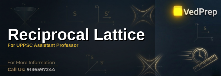 Understanding reciprocal lattice: A visual guide to reciprocal lattice for UPPSC Assistant Professor exams