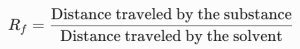retardation factor