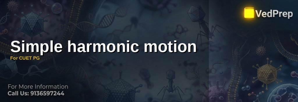 Simple harmonic motion for cuet pg