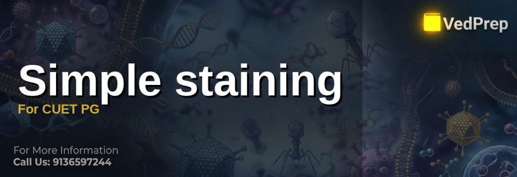 Simple staining For CUET PG 2027