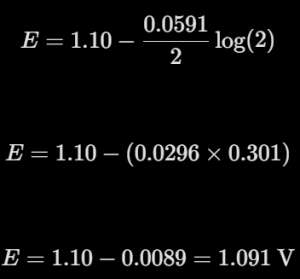 simplified Nernst equation
