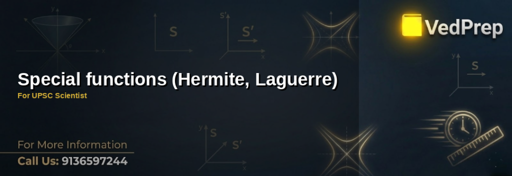 A detailed infographic explaining Hermite and Laguerre functions with their applications in quantum mechanics and wave propagation