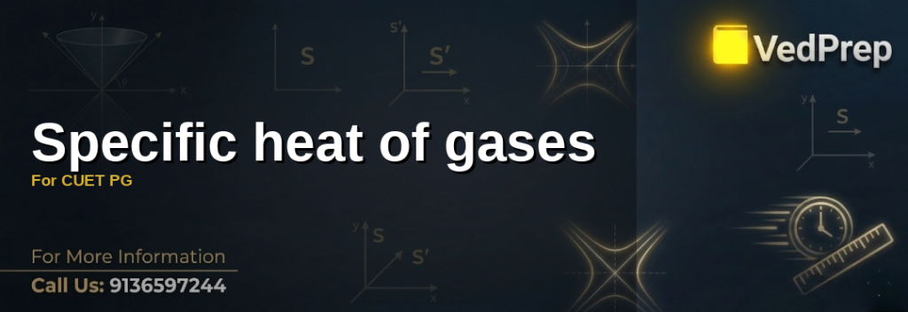 Specific heat of gases for cuet pg