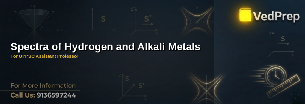 Hydrogen and Alkali Metals Spectra: Key Concepts for UPPSC Assistant Professor Exam Preparation