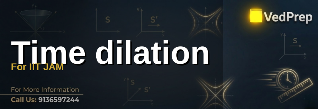 time dilation in IIT JAM explained – VedPrep exam preparation guide