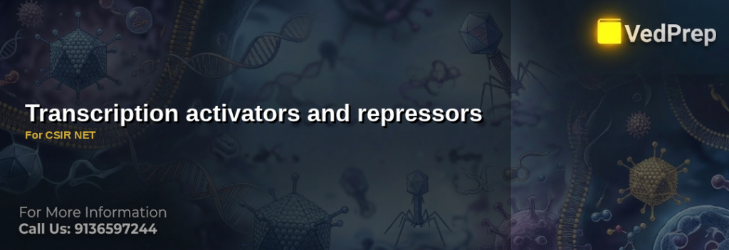 transcription activators and repressors