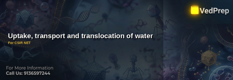 Translocation of water