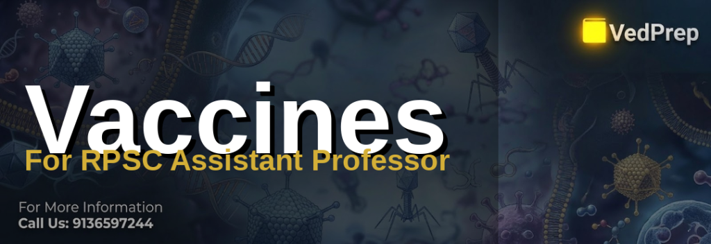 A scientist analyzing vaccine development under a microscope with the focus on vaccines for RPSC preparation