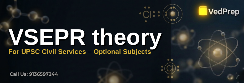 VSEPR theory diagram showing molecular shapes and electron pair arrangements