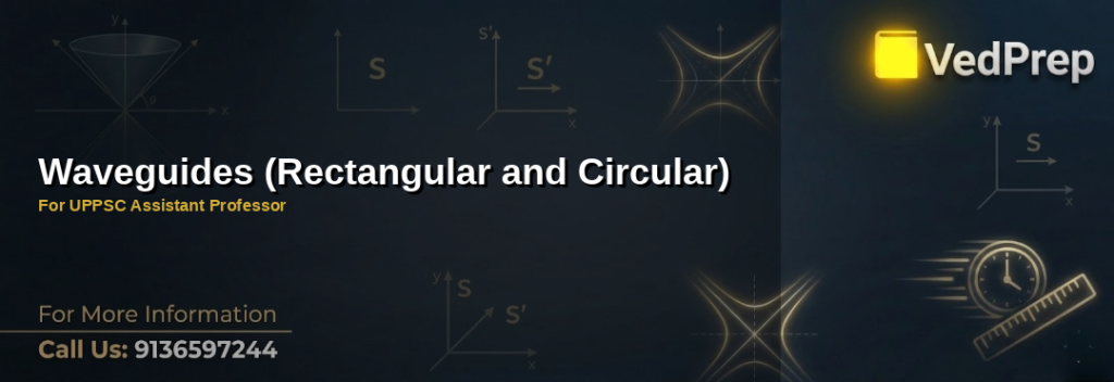 Comprehensive waveguide theory guide covering rectangular and circular waveguides for UPPSC Assistant Professor exams
