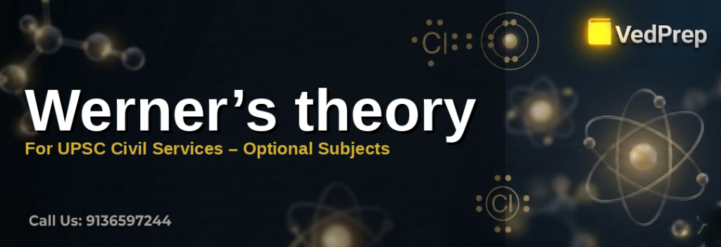 Werner’s theory for UPSC Chemistry Optional: Understanding coordination compounds and their structure