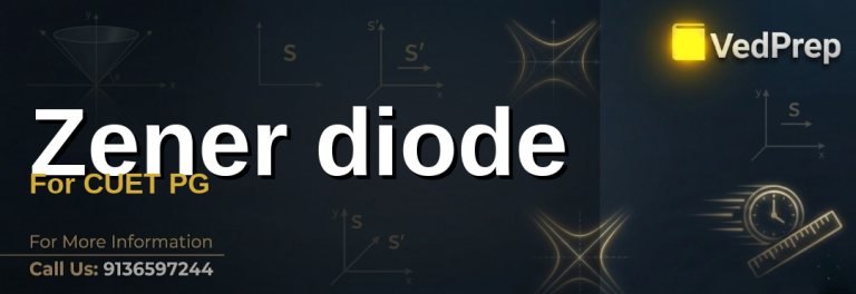 A detailed schematic of a zener diode circuit used for voltage regulation in electronics, essential for zener diode for CUET PG preparation
